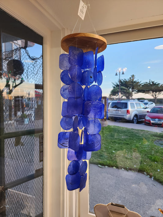 Blue Capiz Shell Mobiles